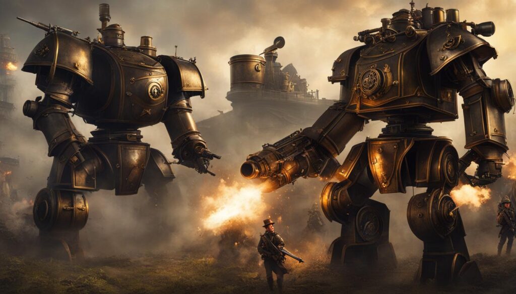 Famous battles reimagined in steampunk