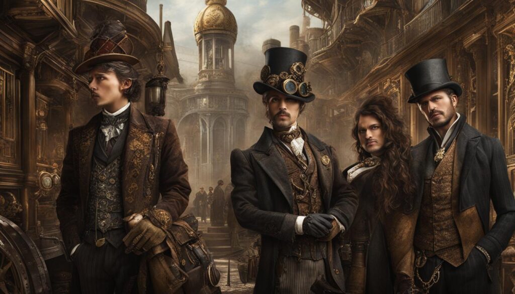 Steampunk aristocracy and commoners image