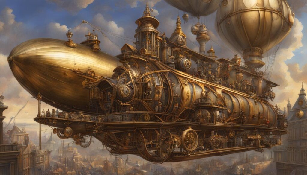 Steampunk vision of Victorian inventions