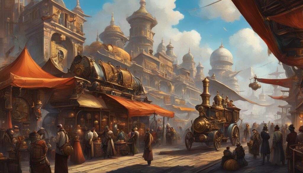 Steampunk vision of the Silk Road
