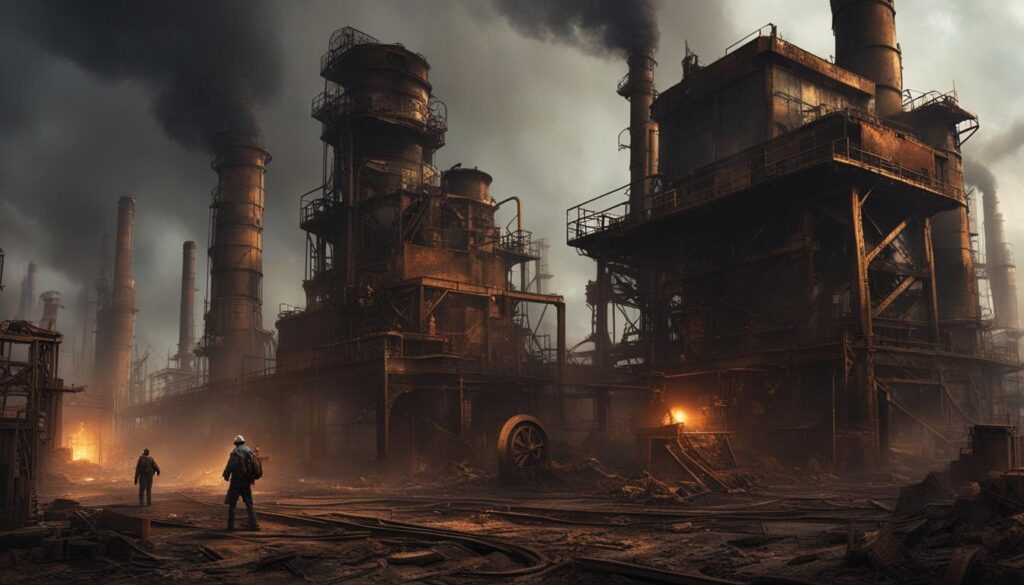 steampunk's depiction of dystopian worlds
