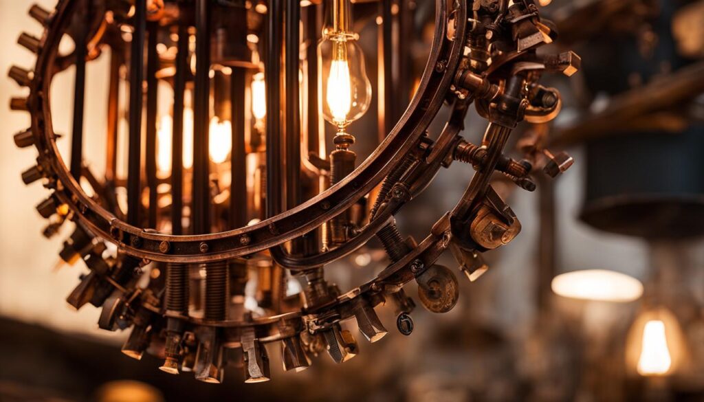 DIY steampunk lampshade