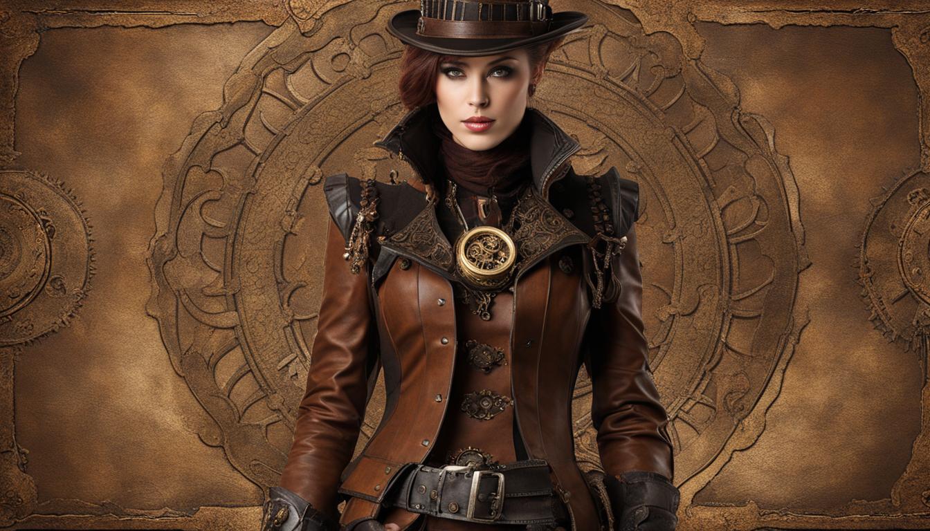 Leather in steampunk outfits