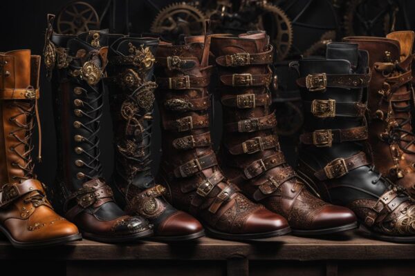 Steampunk boots selection