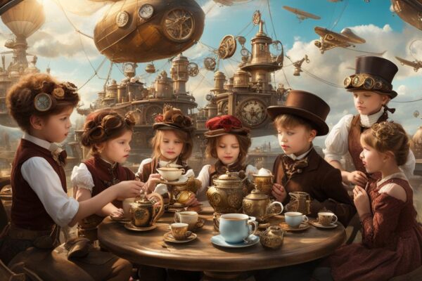 Steampunk kid's birthday parties