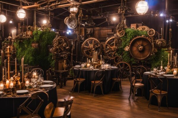 Steampunk wedding elements