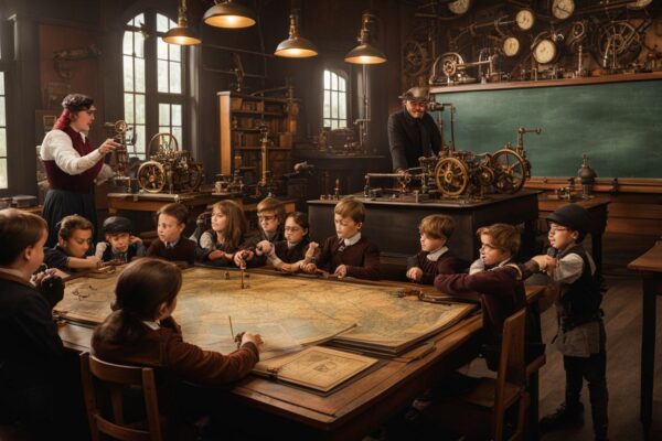 steampunk history and aesthetics for children