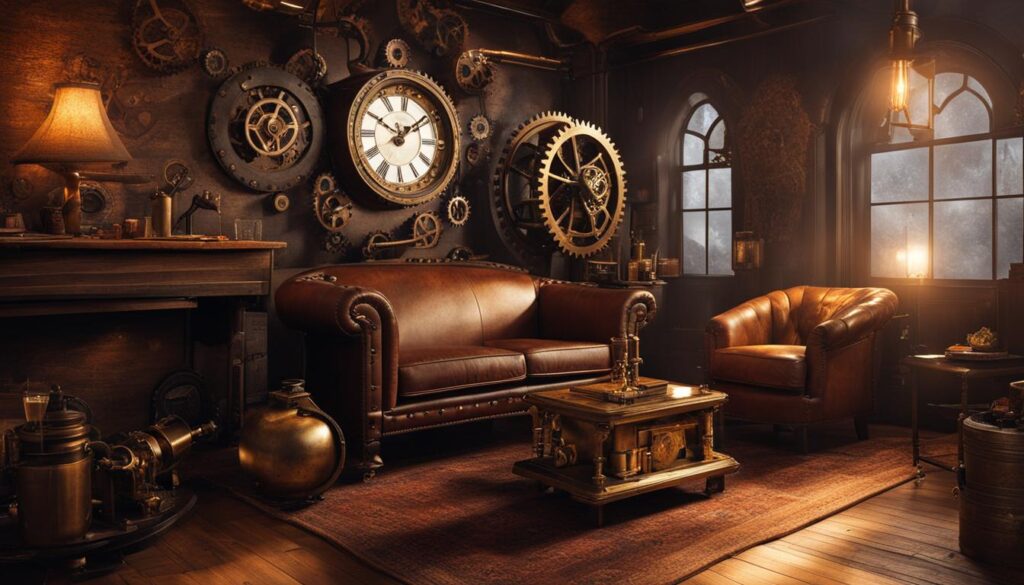 whimsical home decor for a steampunk aesthetic