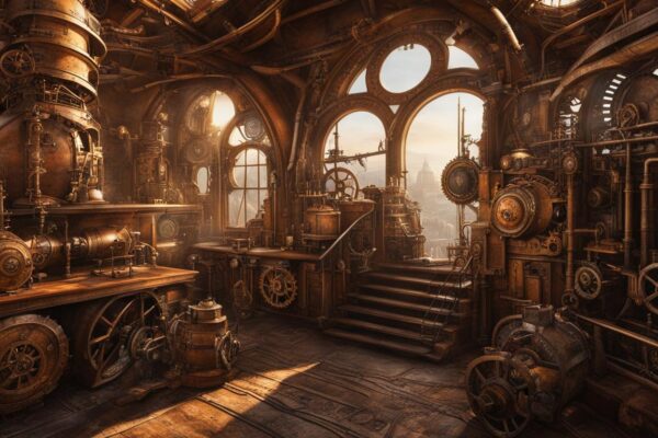 world-building principles in steampunk