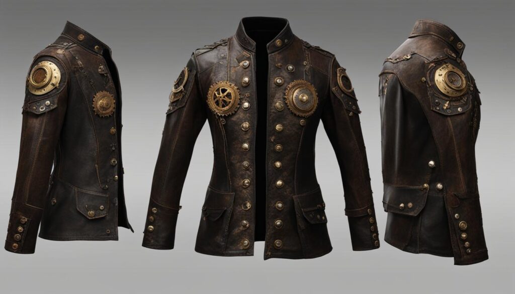 Distressed steampunk jacket