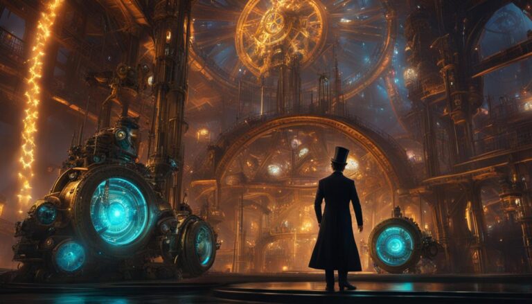 Steampunk and futuristic tech