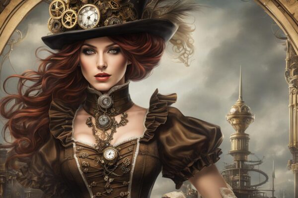 Steampunk bridal wear