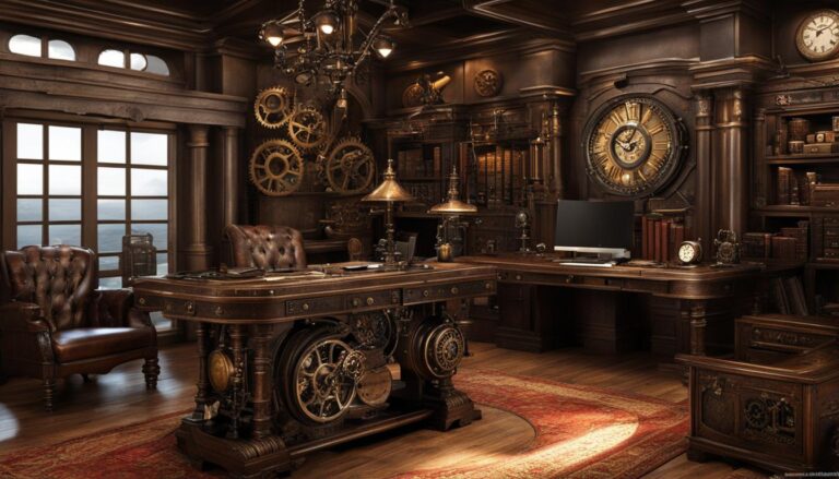 Steampunk workspace design