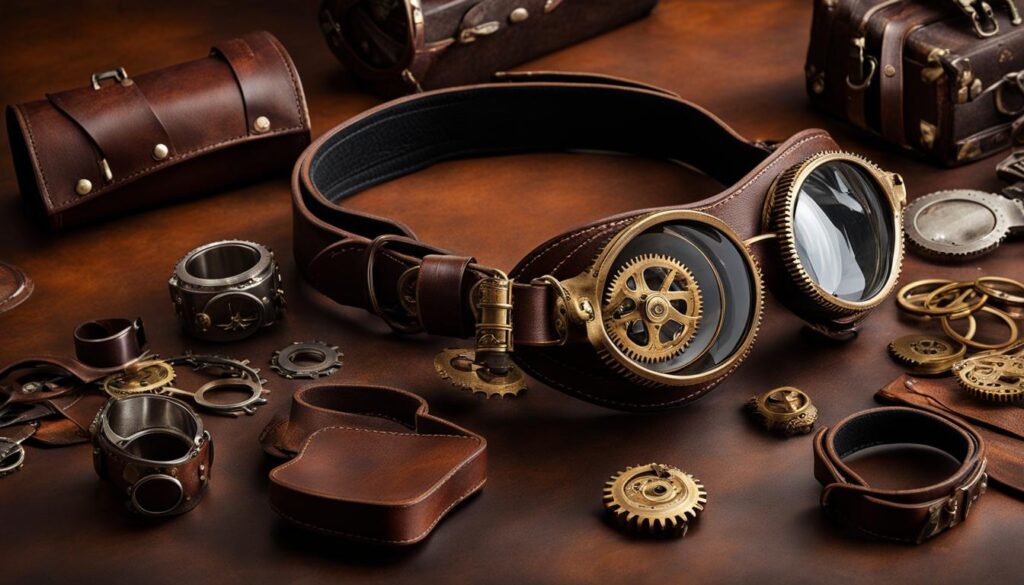 handmade steampunk leather goods