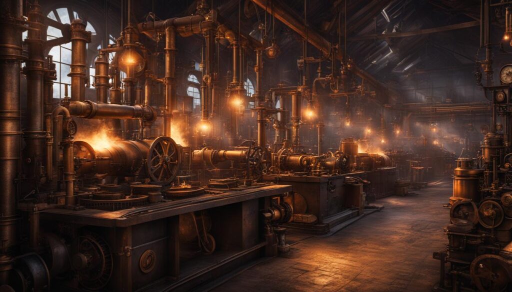 recreating historical machines in steampunk style