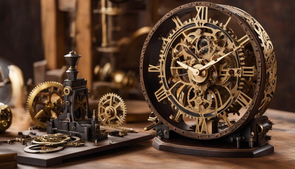 steampunk clock model kit