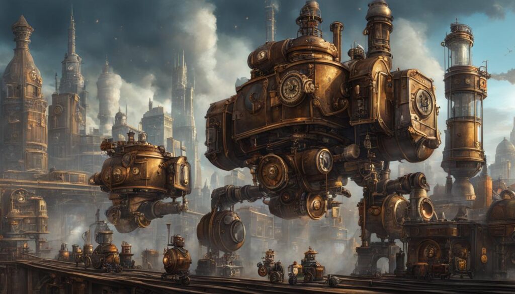 steampunk robots in literature and media