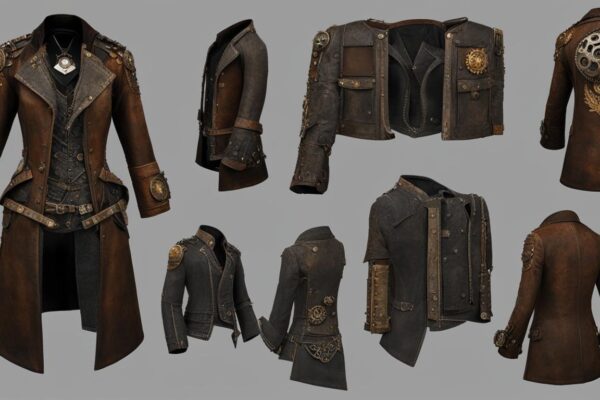 Aging steampunk garments