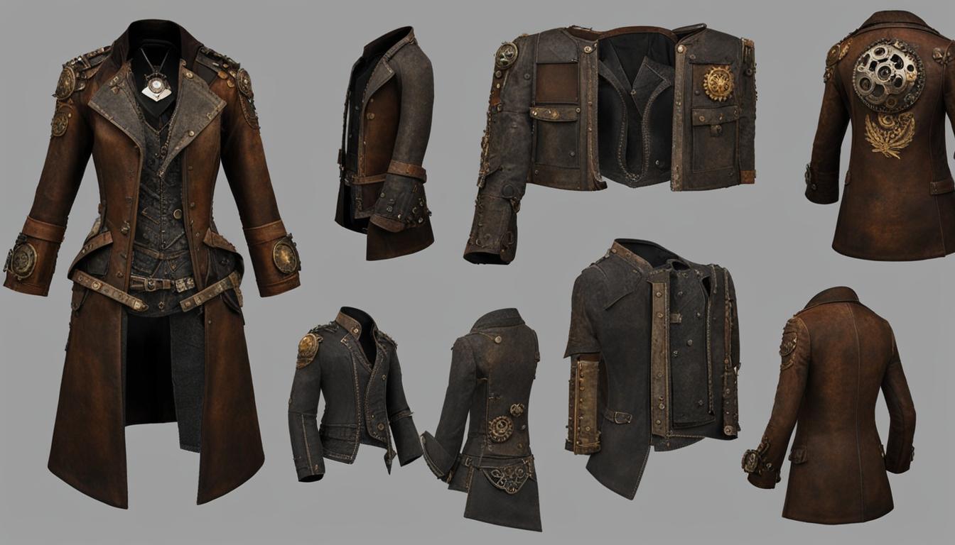 Aging steampunk garments
