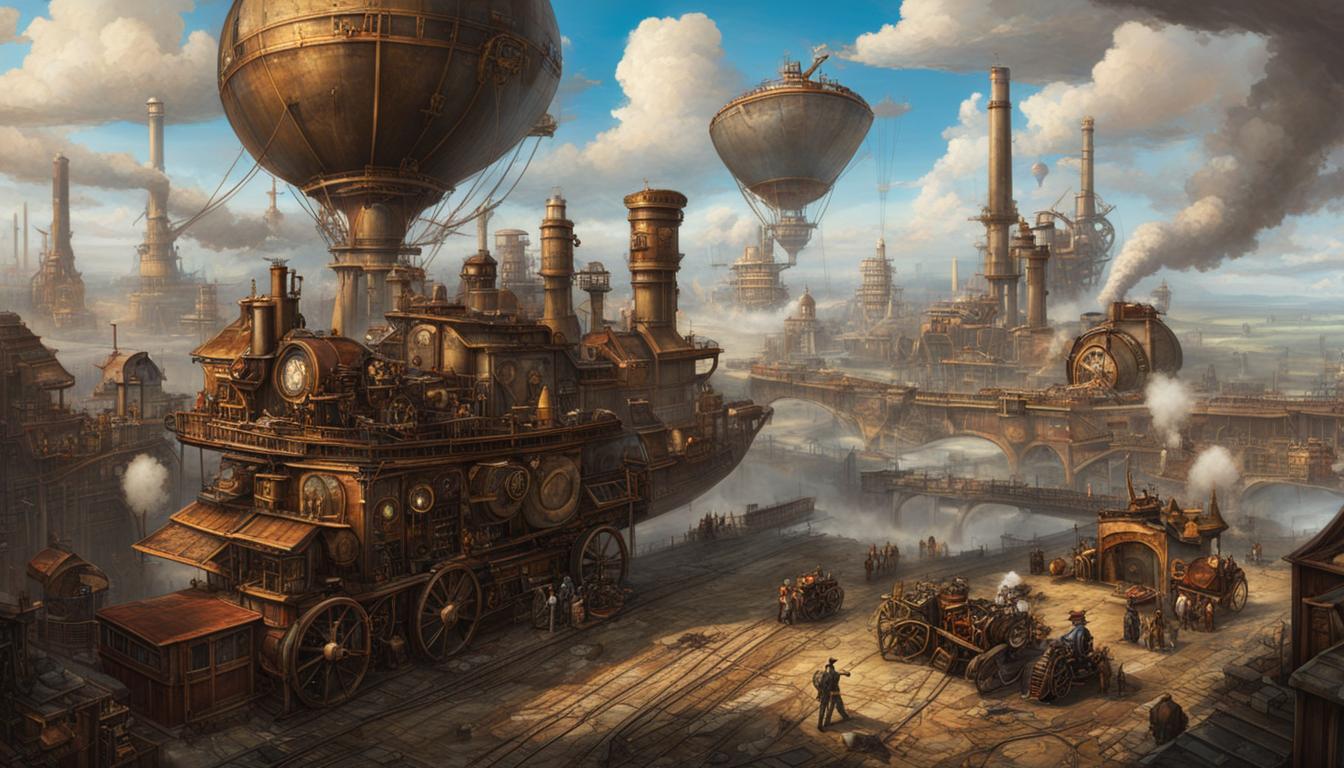 Steampunk game artistic elements