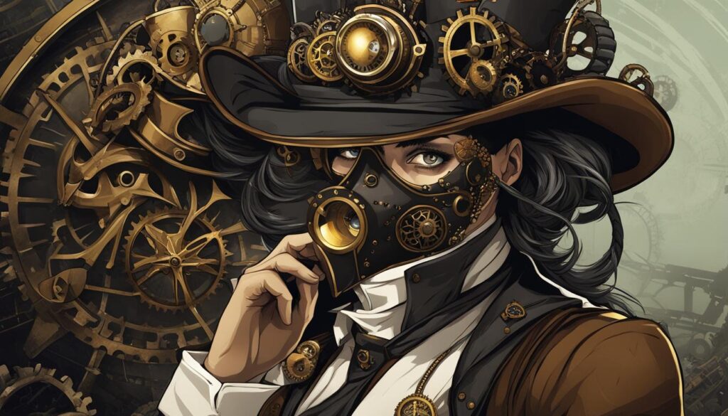 Symbolic elements in steampunk clothing
