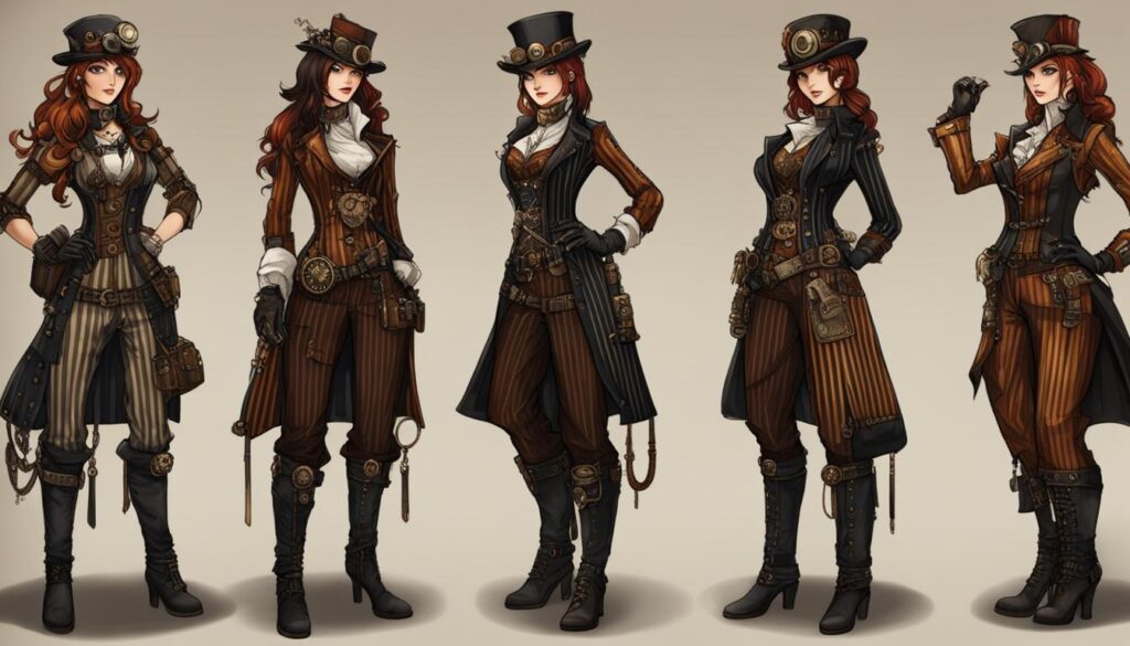 Symbolic significance in steampunk style