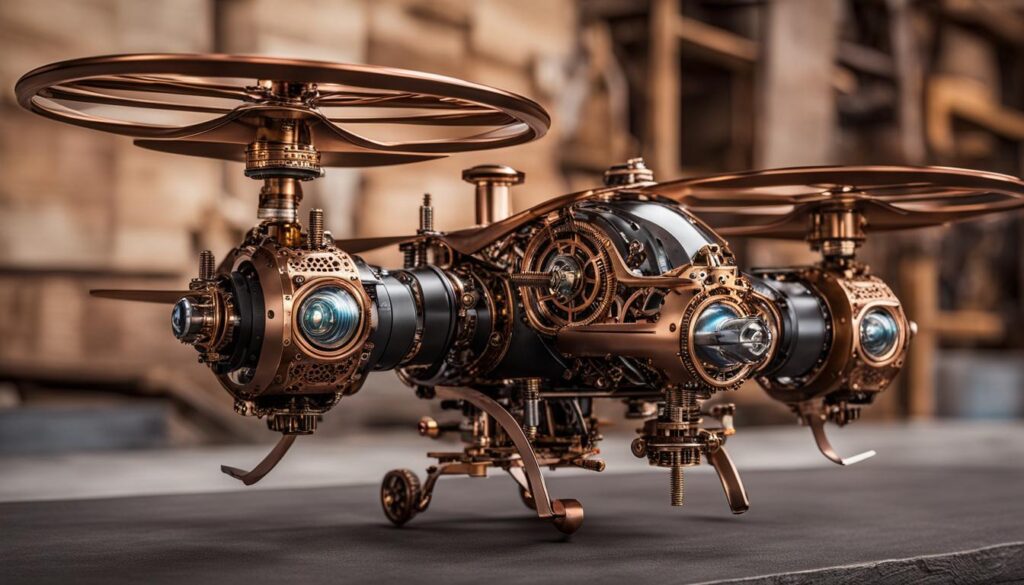 steampunk style RC drone